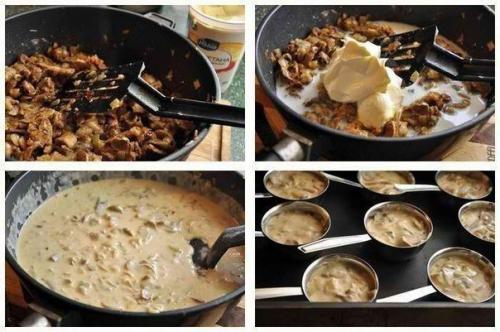 Жульен из шампиньонов. 04 Жульен из шампиньонов. 04