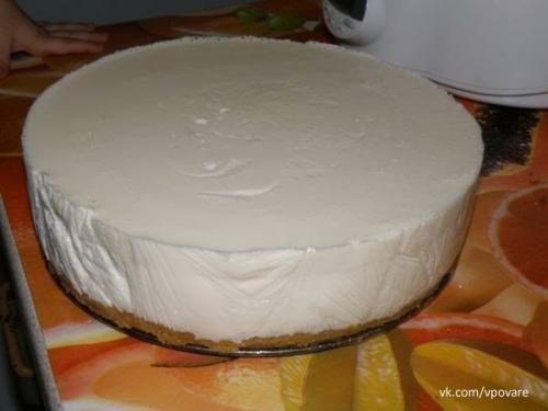 Желейный тортик из киви и сметаны без выпечки. 07