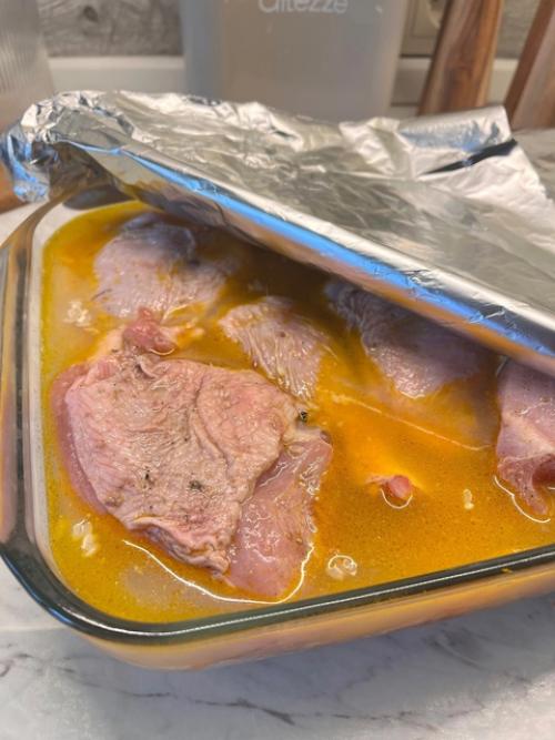 Курица с рисом в духовке. 01