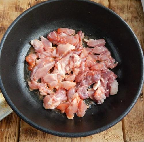 Мясо в китайском сладком соусе на СКОВОРОДЕ. 04