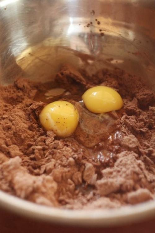 Шоколадное печенье с яблочным джемом. 02 Шоколадное печенье с яблочным джемом. 02