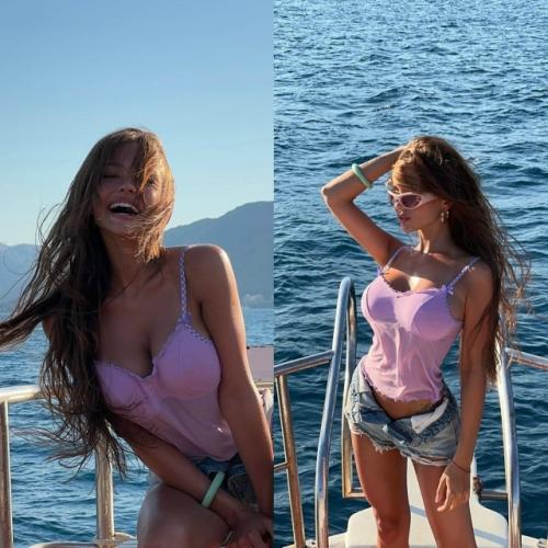 Валя карнавал показала фигуру с отдыха - поклонники спорят о её внешности. 04