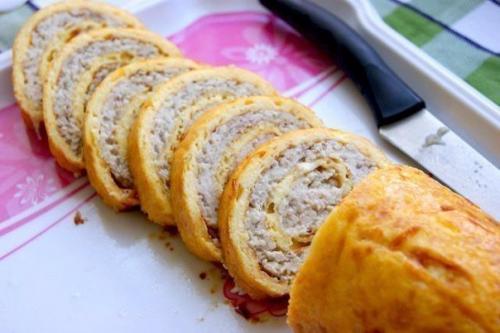 Куриный рулет.  Ингредиенты: 09