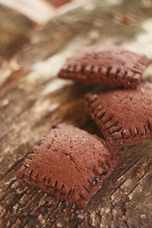 Шоколадное печенье с яблочным джемом. 01 Шоколадное печенье с яблочным джемом. 01