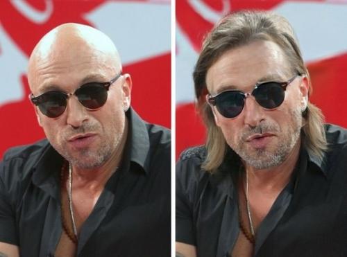 В том случае, если бы у наших знаменитых мужчин были бы длинные волосы! 05