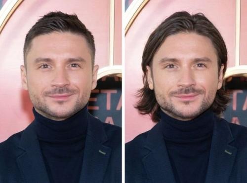 В том случае, если бы у наших знаменитых мужчин были бы длинные волосы! 07