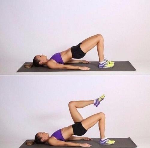 Топ - 8 упражнений с акцентом на ноги, ягодицы, пресс. 06