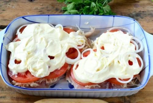 Куриная грудка в шубке под сыром. 05 Куриная грудка в шубке под сыром. 05
