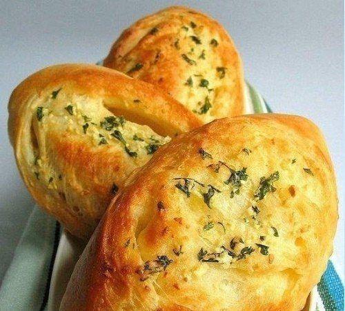 Чесночные булочки.  Ингредиенты: 01