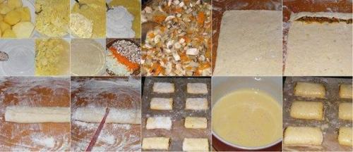 Картофельные рулетики с грибами. 01 Картофельные рулетики с грибами. 01