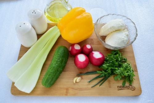 Салат весенний с сельдереем. 01