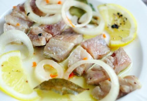 Селёдка по-голландски.  Ингредиенты: