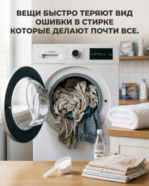 Большинство проблем с бельём появляются не из-за порошка, а из-за мелких ошибок в стирке.  