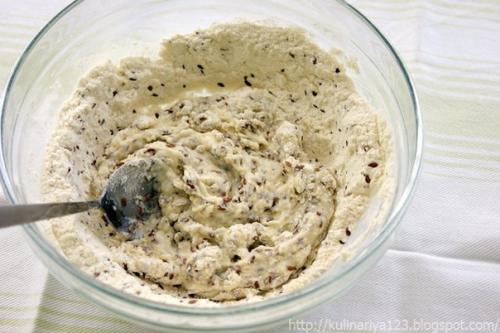 Крекеры с семенами льна. 04