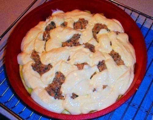 Быстрый пирог на кефире со сметаной - очень вкусно! 01 Быстрый пирог на кефире со сметаной - очень вкусно! 01