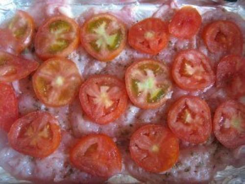 Курица запеченная под тертым картофелем. 03