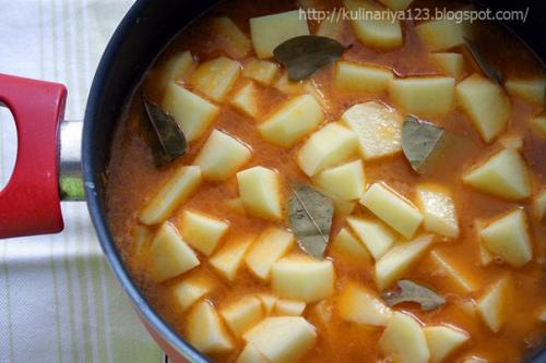 Картошечка, тушенная с мясом (как в д/садике). 06 Картошечка, тушенная с мясом (как в д/садике). 06