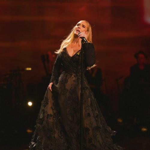 Адель выступила в Лас-вегасе в платье Valentin Yudashkin. 04