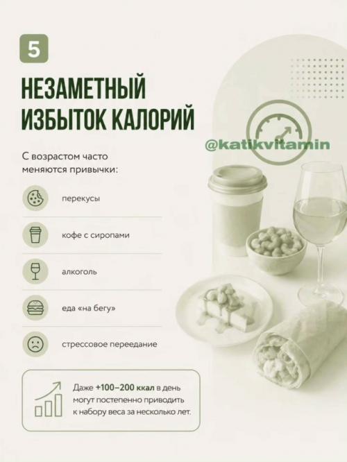 Очень часто люди списывают набор веса после 30 на Возраст и замедленный обмен веществ. 06