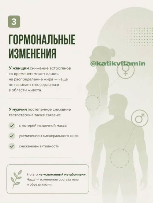 Очень часто люди списывают набор веса после 30 на Возраст и замедленный обмен веществ. 04