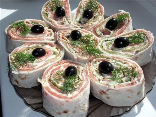 Закуски из лаваша. 01