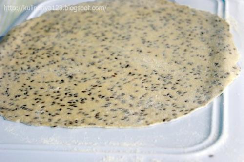 Крекеры с семенами льна. 06