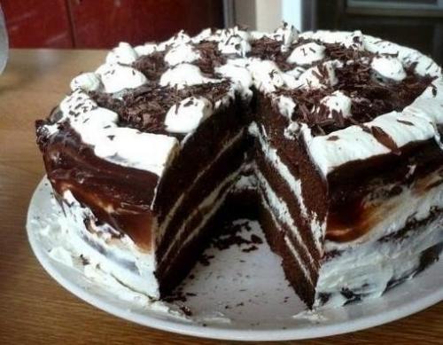 Шоколадно - творожный торт. Шоколадно - творожный торт.