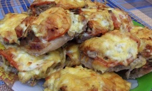 Французские отбивные.  Ингредиенты: