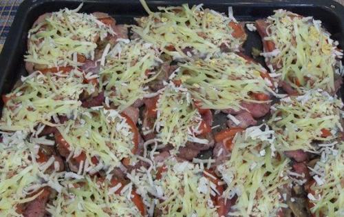 Французские отбивные.  Ингредиенты: 04