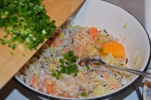 Котлеты из куриного фарша и кабачков. 04 Котлеты из куриного фарша и кабачков. 04