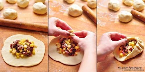 Вак балиш (маленькие пироги с мясом и картошкой. 01 Вак балиш (маленькие пироги с мясом и картошкой. 01