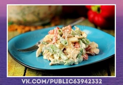 Вкуснейший рецепт. Салат Шедевр с курицей и сладким перцем отлично подойдет к новогоднему столу! Вкуснейший рецепт. Салат Шедевр с курицей и сладким перцем отлично подойдет к новогоднему столу!