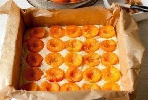 Бисквитный абрикосовый пирог. 03 Бисквитный абрикосовый пирог. 03