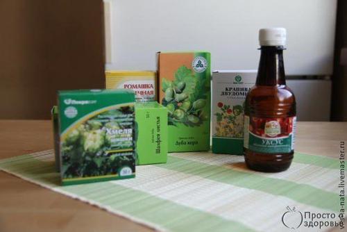 Уксус на травах для красоты волос.

