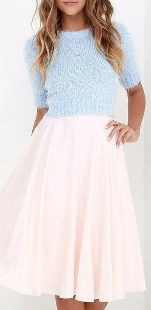 Пудрово - розовый и небесно-голубой - нежное и очень актуальное сочетание? 06