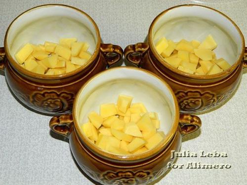 Маринованная куриная грудка в горшочках. 04 Маринованная куриная грудка в горшочках. 04