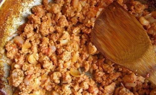 Запеканка из кабачков с фаршем и помидорами. 03