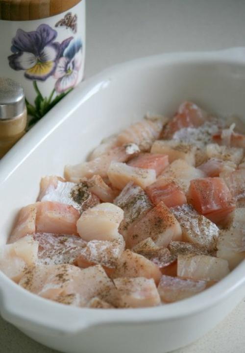 Треска запечённая с сыром и томатами. 02