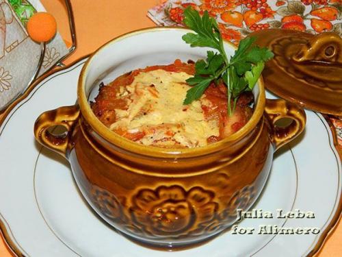 Маринованная куриная грудка в горшочках. 01 Маринованная куриная грудка в горшочках. 01