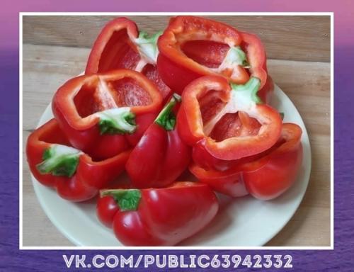 Восхитительный рецепт.  Перцы, фаршированные курицей и грибами. 02