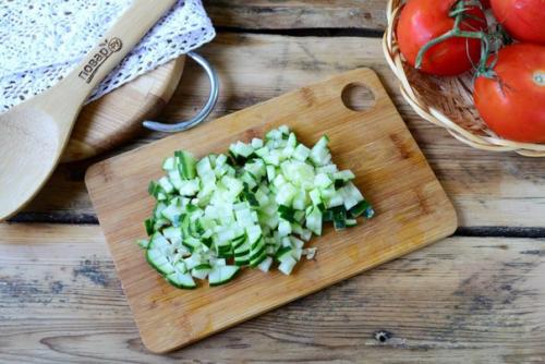 Помидоры, фаршированные сыром и огурцами. 02 Помидоры, фаршированные сыром и огурцами. 02