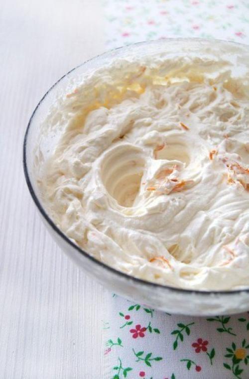 Блинный торт с апeльсином и взбитыми сливками. 03 Блинный торт с апeльсином и взбитыми сливками. 03