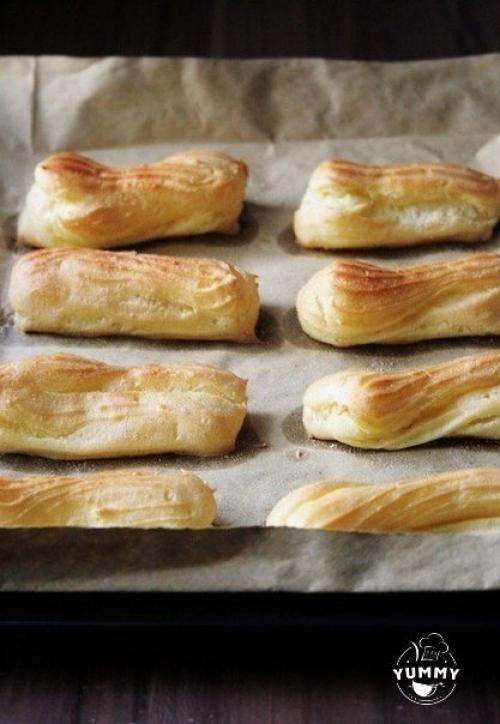 Эклеры. Ингредиенты: - Сливочное масло - 100 г. 05 Эклеры. Ингредиенты: - Сливочное масло - 100 г. 05