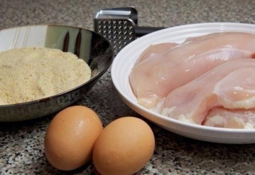 Куриные шницели. Ингредиенты: 01 Куриные шницели. Ингредиенты: 01