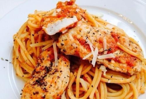 Спагетти с курицей в томатном соусе. 08 Спагетти с курицей в томатном соусе. 08