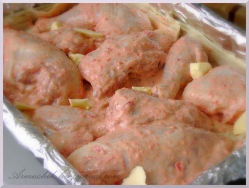 Курица на лаваше по-армянски. 02 Курица на лаваше по-армянски. 02