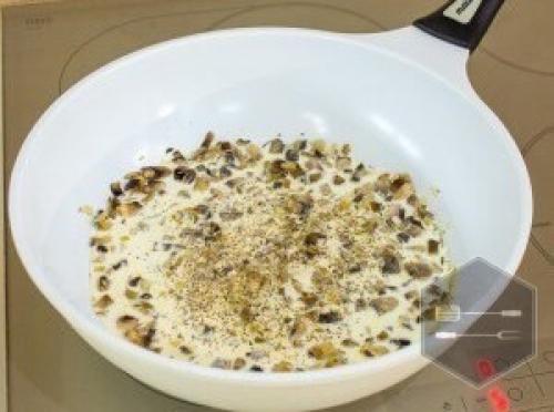 Cудак с грибами и сливками. 06