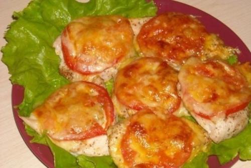 Куриное Филе под сыром с помидорами. 05 Куриное Филе под сыром с помидорами. 05