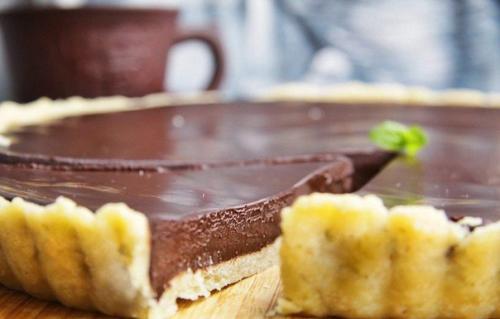 Вкусный шоколадный тарт невероятно. Вкусный шоколадный тарт невероятно.