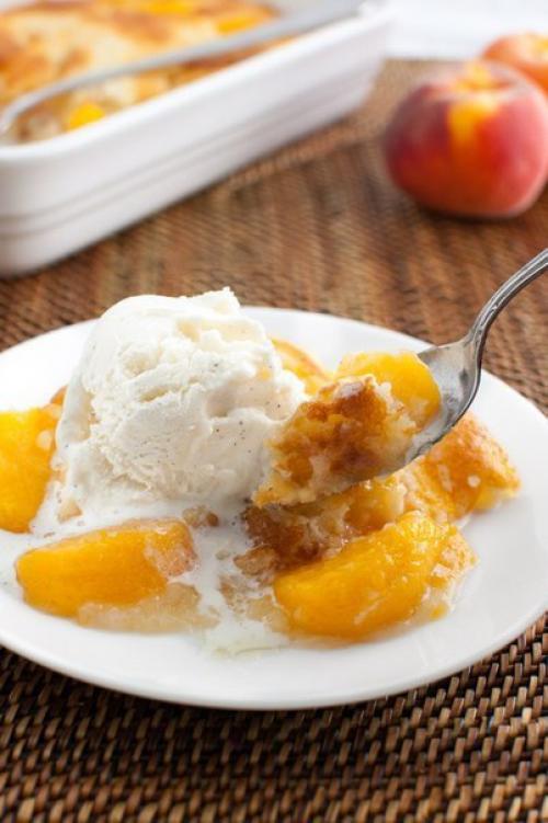 Персиковый коблер.  Коблер - это фруктовый пирог очень простой в приготовлении и сказочно вкусный. 05